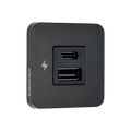 SC-TILE-10 USB-A & C Interior Charging Socket - Black Bezel